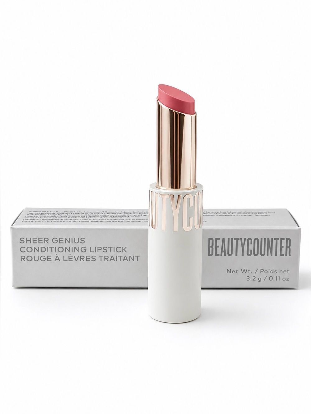 Beautycounter Sheer Genius Conditioning Lipstick — Petal NEW